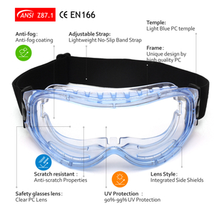 Gafas de seguridad transparentes duraderas SG007 Azul