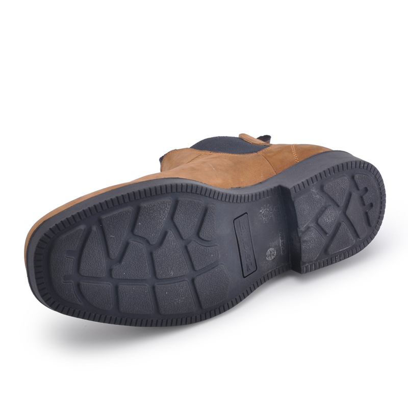 Botas de Seguridad Sin Cordones Marrón M-8316