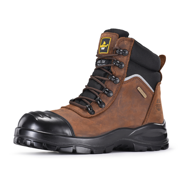 Botas de seguridad para minería Safetoe M-8577 con cremallera lateral
