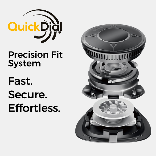 Sistema de cierre de ajuste de precisión QuickDial™ para comodidad ajustable del calzado de seguridad